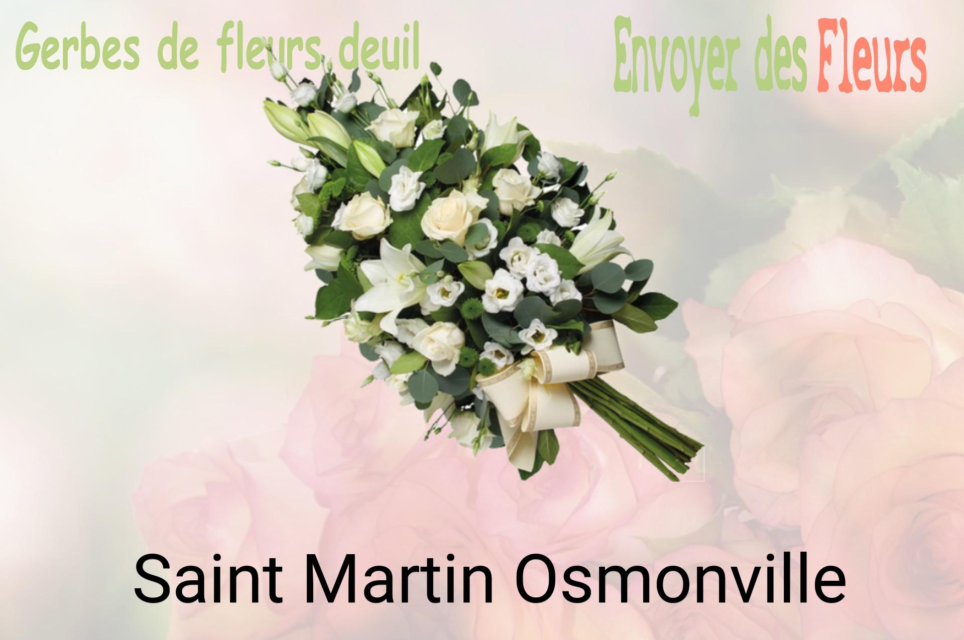 Gerbe de fleurs de deuil livrée à Saint-Martin-Osmonville